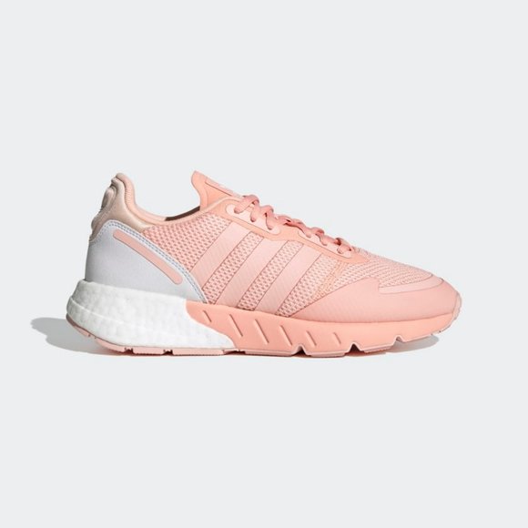 adidas Womens ZX 1K Boost Running, H69038 Pink White Fitness Jogging Training - Picture 11 of 16